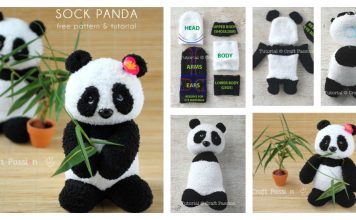 Sock Panda Softie Free Sewing Pattern