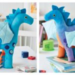 Soft Toy Dragon Free Sewing Pattern