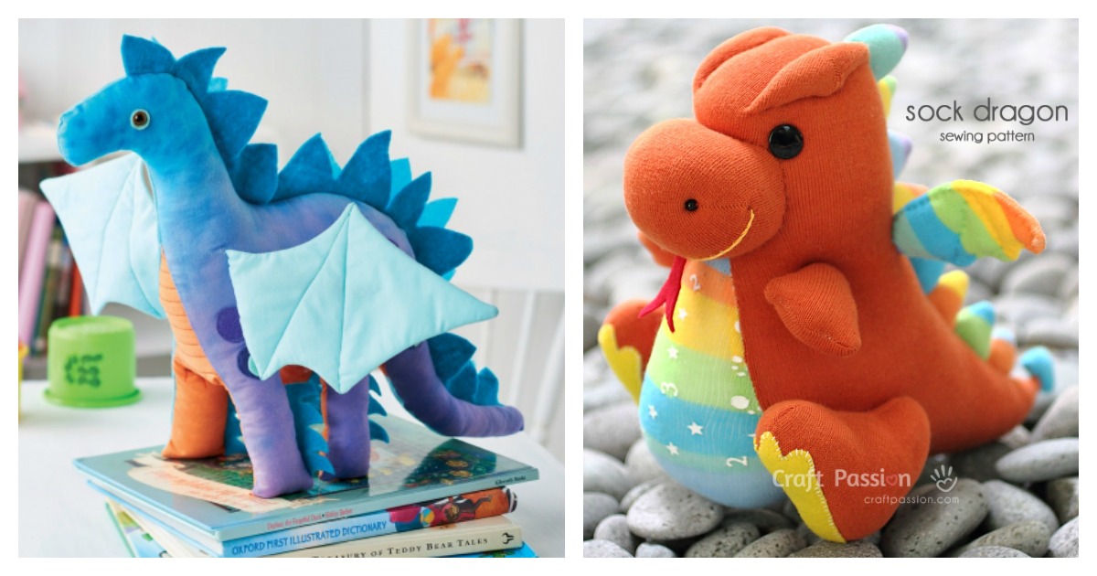 dragon plush pattern free