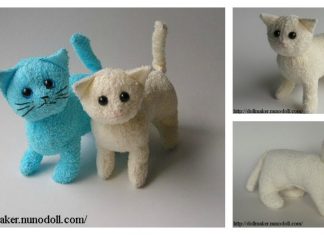Stuffed Kitty Cat Free Sewing Pattern