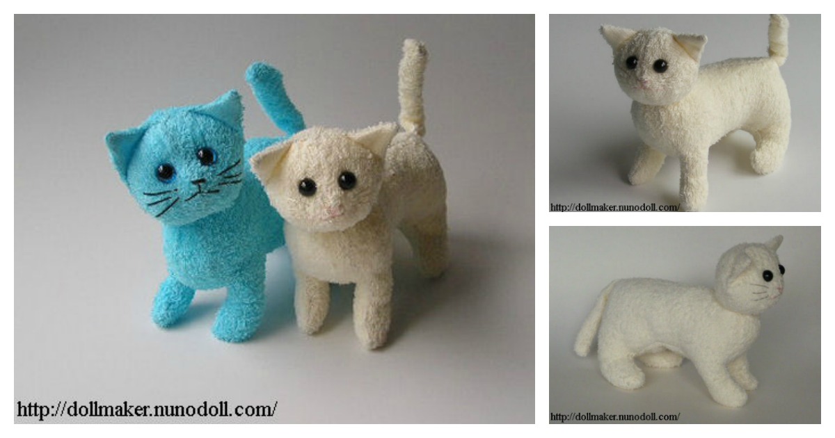 Stuffed Kitty Cat Free Sewing Pattern