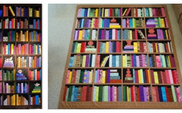 Bookcase Quilt Free Sewing Pattern