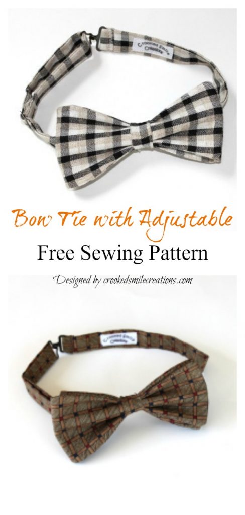 Bow Tie Free Sewing Pattern