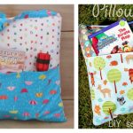 Camping Pocket Pillow Tote Free Sewing Pattern