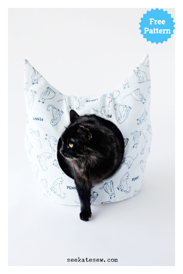 Cat Bed Free Sewing Pattern 