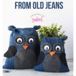 Denim Owls from Old Jeans Free Sewing Pattern