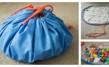 Drawstring Toy Bag Free Sewing Pattern