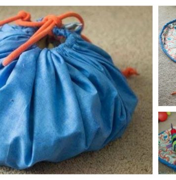 Drawstring Toy Bag Free Sewing Pattern