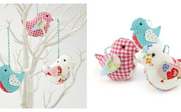 Fabric Birds Free Sewing Pattern