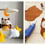 Felt Owl Mobile Free Sewing Pattern and Template
