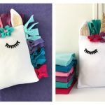 Fleece Unicorn Pillow Free Sewing Pattern