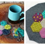 Hexagon Coaster Free Sewing Pattern
