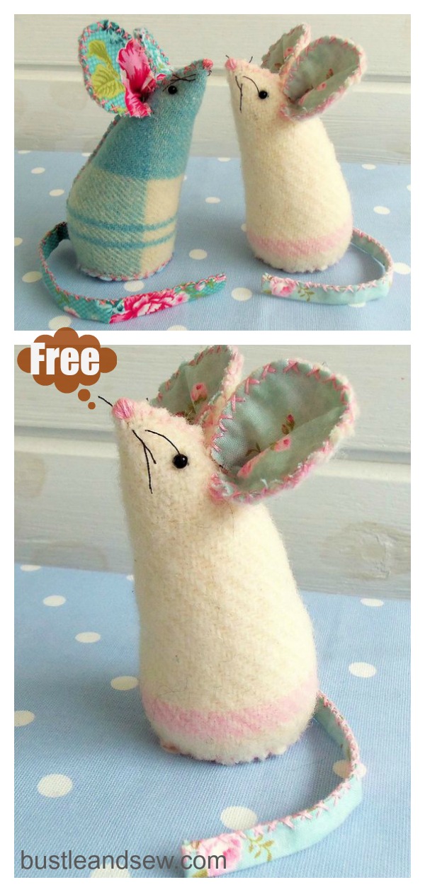 Mouse Pincushion Free Sewing Pattern