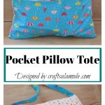 Pocket Pillow Tote Free Sewing Pattern
