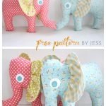 Adorable Elephant Softie Free Sewing Pattern