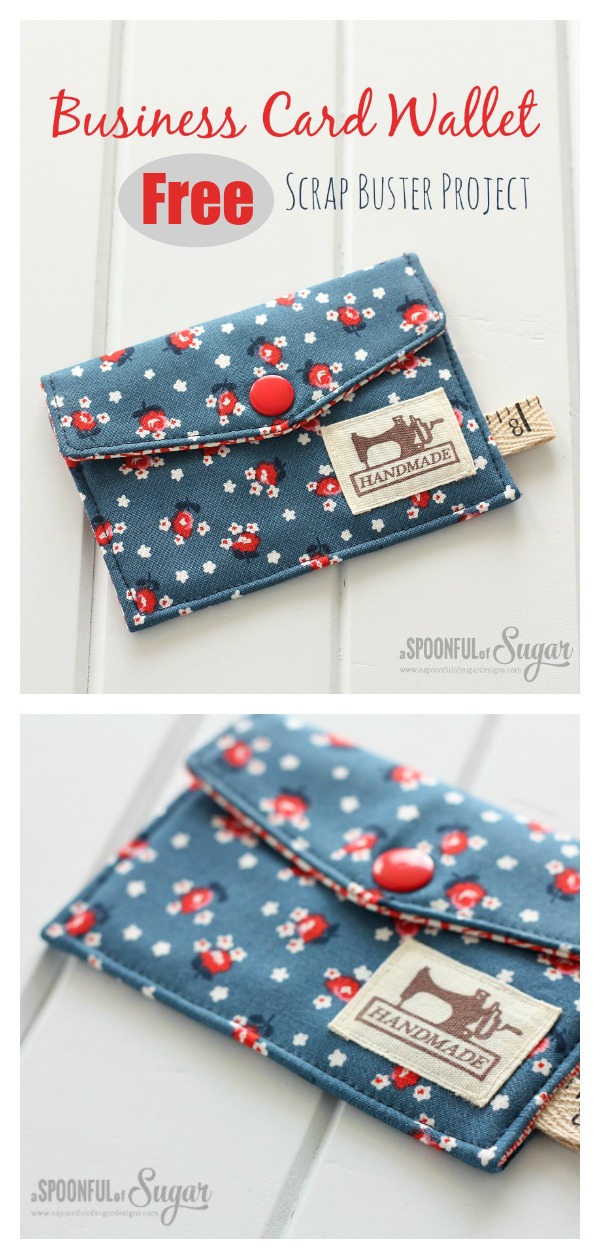 Business Card Wallet Free Sewing Pattern