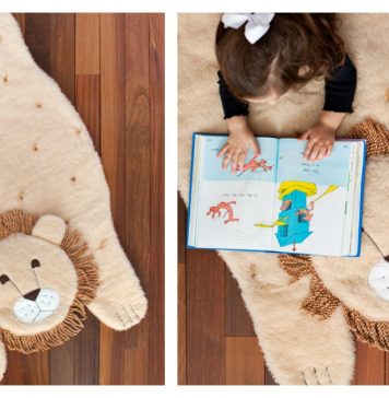Plush Animal Lion Mat Free Sewing Pattern