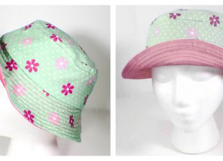 Reversible Bucket Hat Free Sewing Pattern