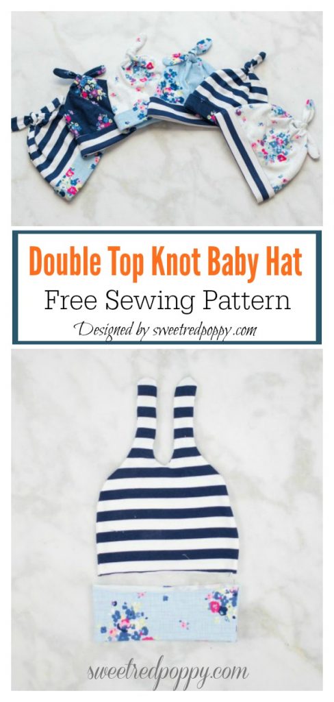 Top Knot Baby Hat Free Sewing Pattern