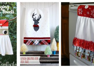 Christmas Dish Towels Free Sewing Pattern
