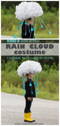 DIY Rain Cloud Halloween Costume Tutorial