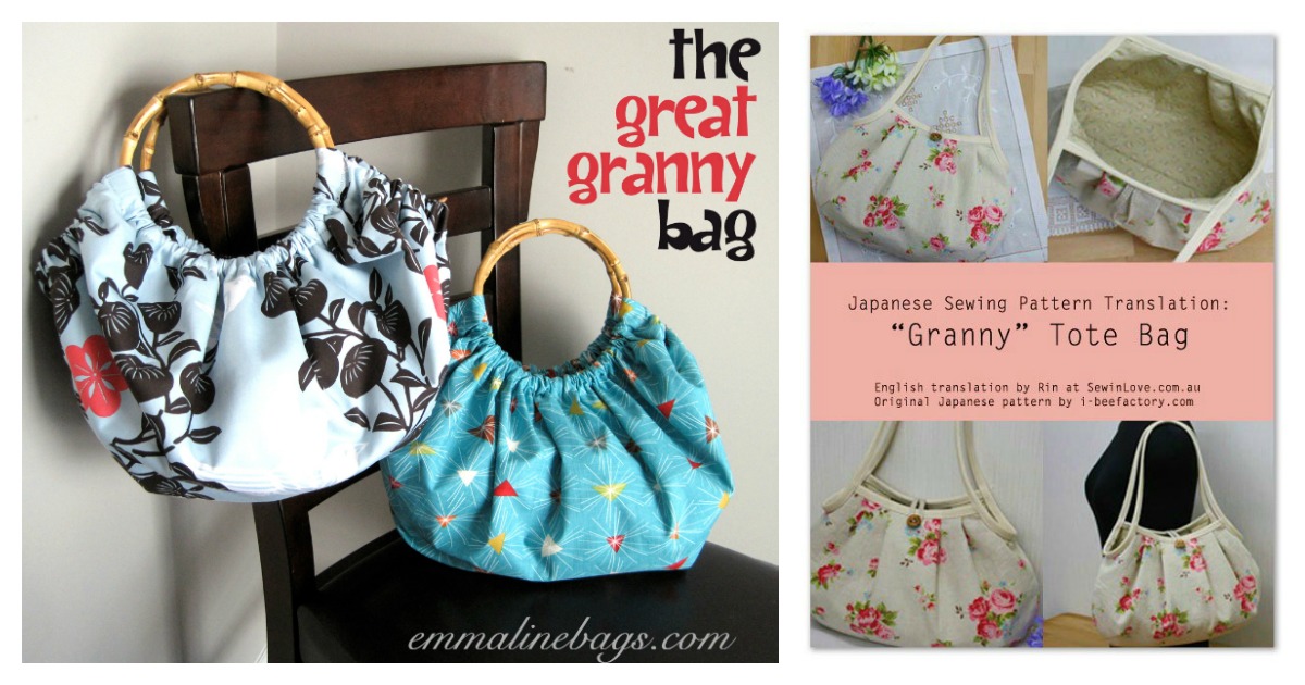 Granny Tote Bag Free Sewing Pattern