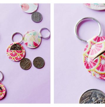 Aldi Quarter Keychain Free Sewing Pattern