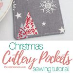 Christmas Cutlery Holder Free Sewing Pattern