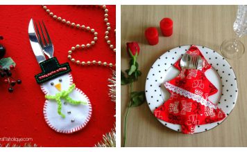 Christmas Cutlery Holder Free Sewing Pattern