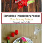 Christmas Tree Cutlery Pocket Free Sewing Pattern