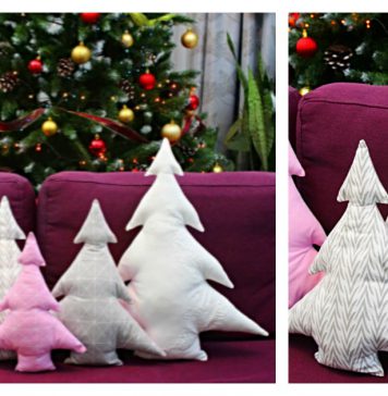 Christmas Tree Pillows Free Sewing Pattern