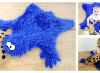 Cookie Monster Rug Free Sewing Pattern