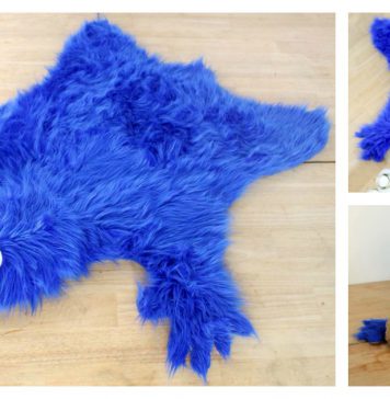 Cookie Monster Rug Free Sewing Pattern