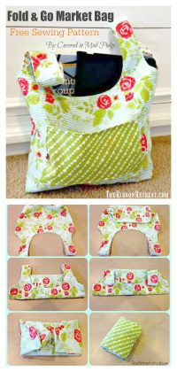 Fold and Go Market Bag Free Sewing Pattern