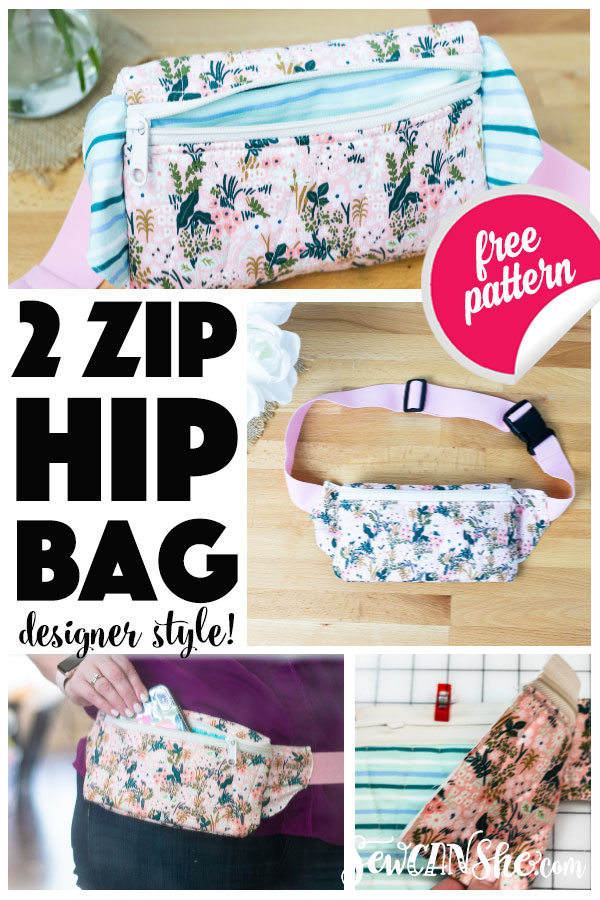 Hip Bag Free Sewing Pattern