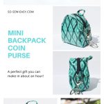 Mini Backpack Coin Purse Free Sewing Pattern