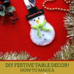 Snowman Cutlery Holder Free Sewing Pattern