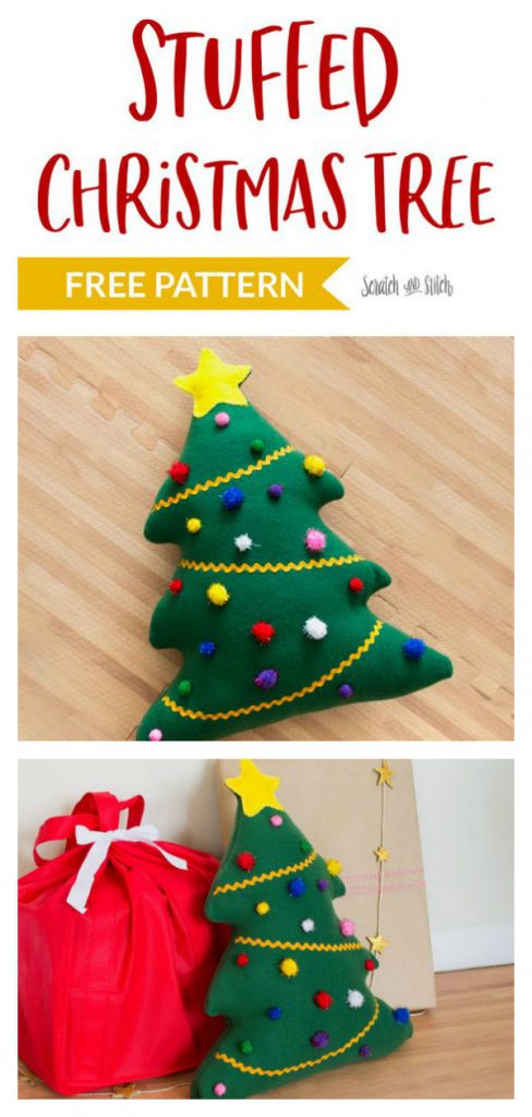 Christmas Tree Pillows Free Sewing Pattern