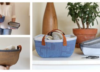 Tiny Treasures Basket and Tray Free Sewing Pattern