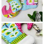Christmas Stocking Zipper Pouch Free Sewing Pattern