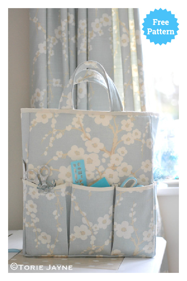 Craft Organizer Bag Free Sewing Pattern 