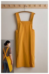 Simple Cross Back Apron Free Sewing Pattern