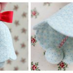 Fabric Christmas Bell Ornament Sewing Pattern