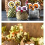 Fabric Owls Free Sewing Pattern