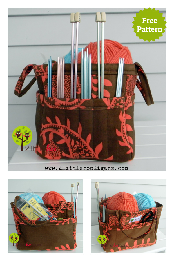 Organizing Tote Basket Free Sewing Pattern 