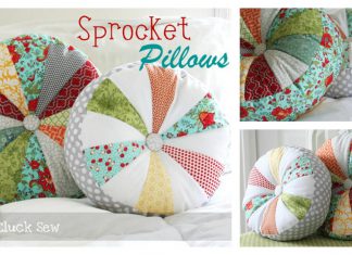 Sprocket Pillows Free Sewing Pattern
