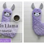 Lavender Llama Hot Cold Plush Free Sewing Pattern