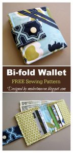 Bi-fold Wallet Free Sewing Pattern