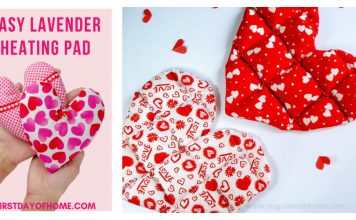 Easy Heart Shaped Heating Pad Free Sewing Pattern