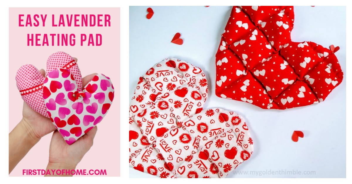 Easy Heart Shaped Heating Pad Free Sewing Pattern